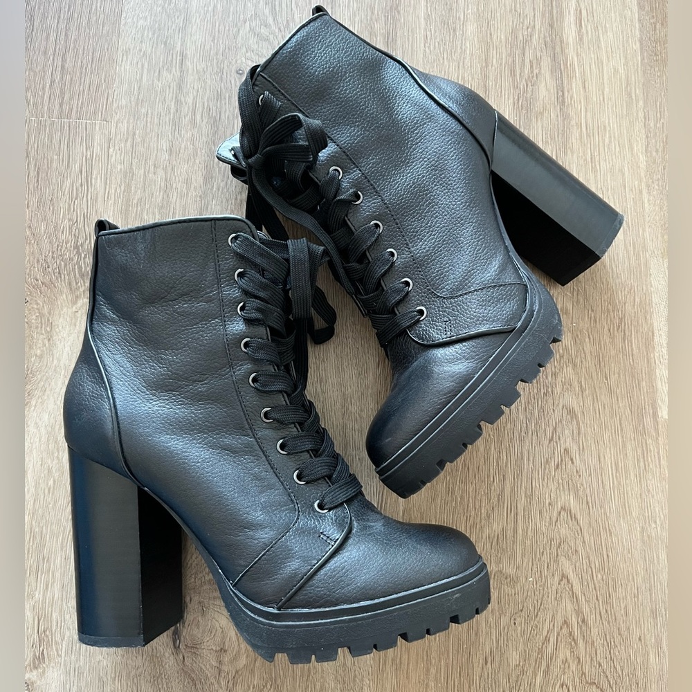 Steve Madden Heeled Combat Boots